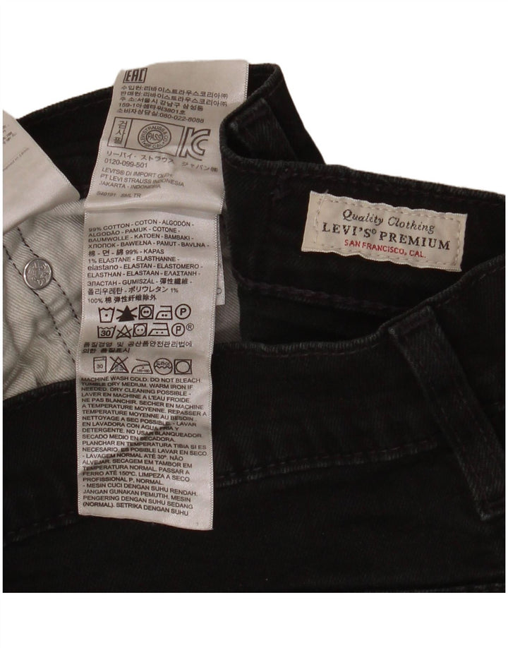 Γυναικείο Skinny Jeans Levi's W28 L30 μαύρο βαμβακερό
