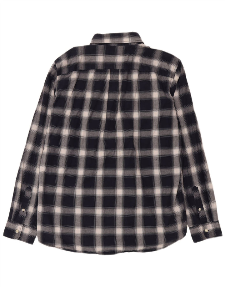 Ανδρικό πουκάμισο Gap Standard Fit Large Navy Blue Check Cotton