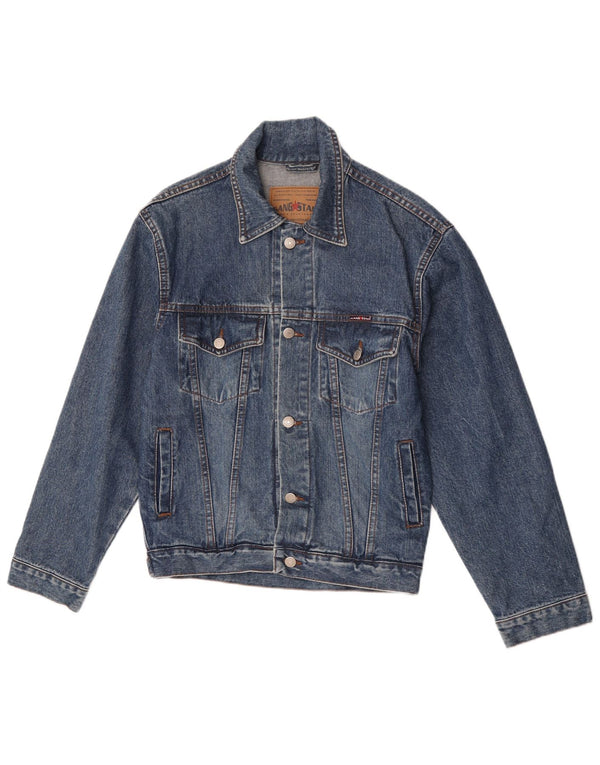 Vintage γυναικείο τζιν μπουφάν UK 10 Small Blue