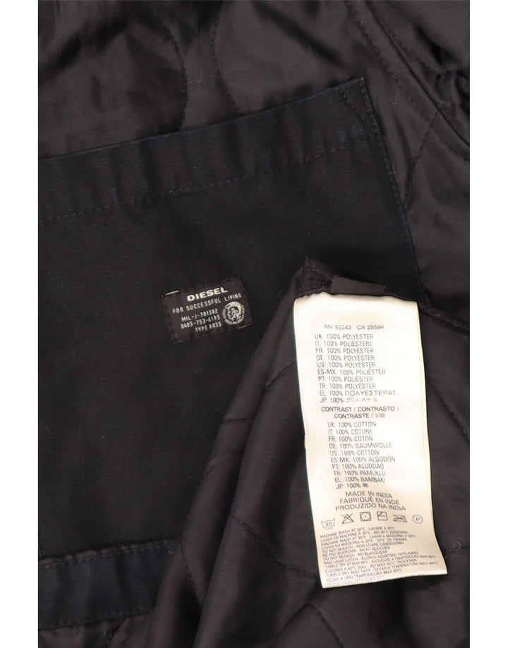 Ανδρικό καπιτονέ μπουφάν DIESEL UK 38 Medium Black Polyester