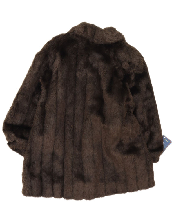 Nicola D' Angelo Γυναικείο Πανωφόρι από Faux Fur UK 16 Large Brown
