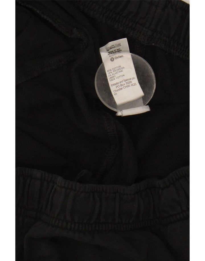 Ανδρική αθλητική φόρμα Marks & Spencer Παντελόνι μεγάλο μαύρο βαμβακερό