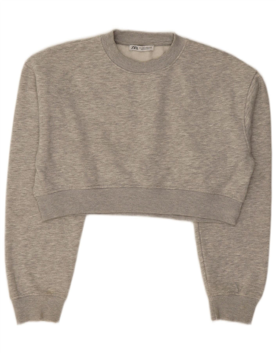 Zara γυναικεία φούτερ υπερμεγέθης φόρμας UK 10 Small Grey Flecked