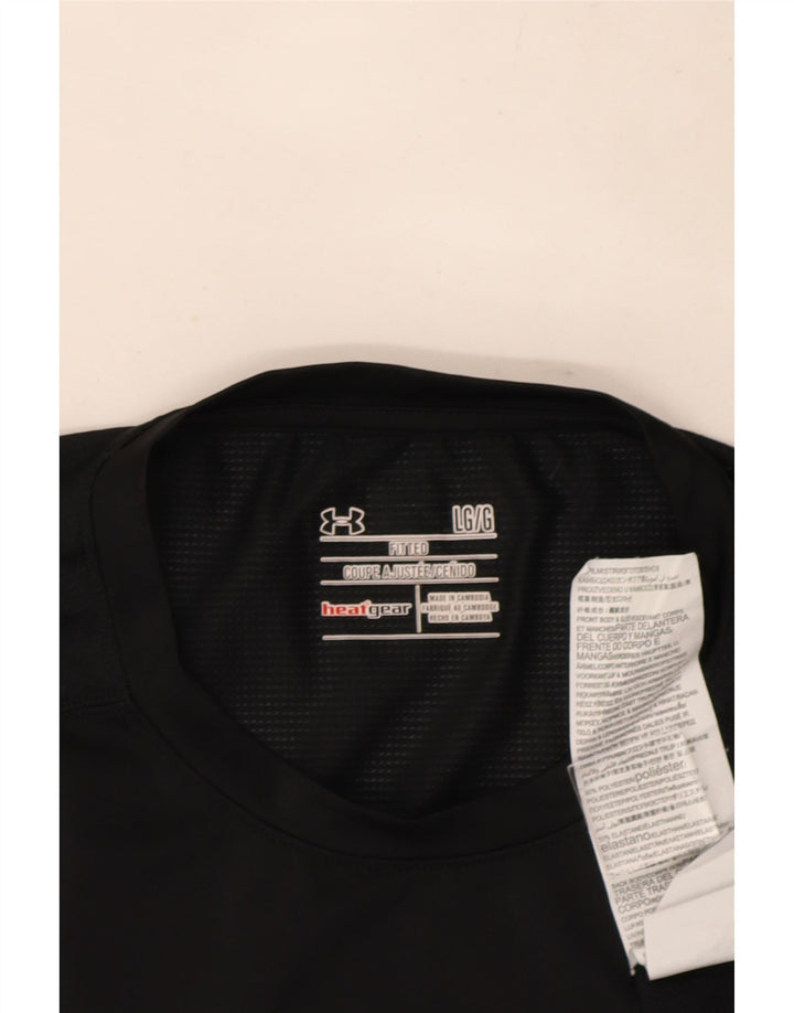 Under Armour Ανδρικό T-Shirt Heat Gear Top Large Μαύρο Πολυεστέρας