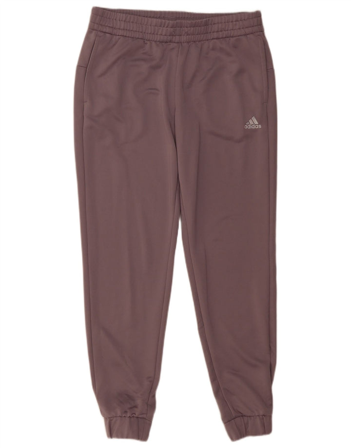 Γυναικεία αθλητική φόρμα ADIDAS Παντελόνι Joggers UK 16/18 Large Purple Polyester
