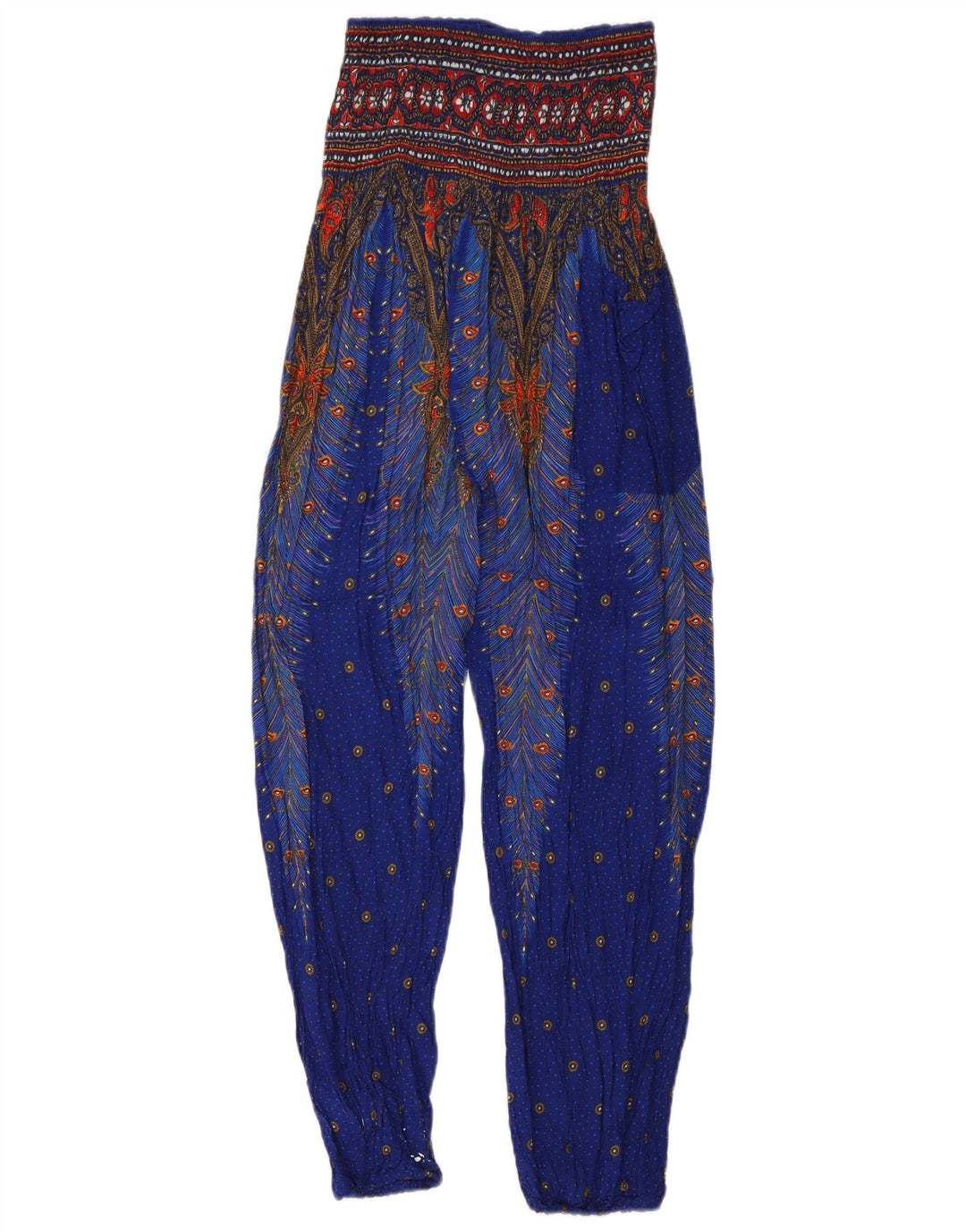 Vintage γυναικείο παντελόνι Harem W26 L27 Blue Paisley