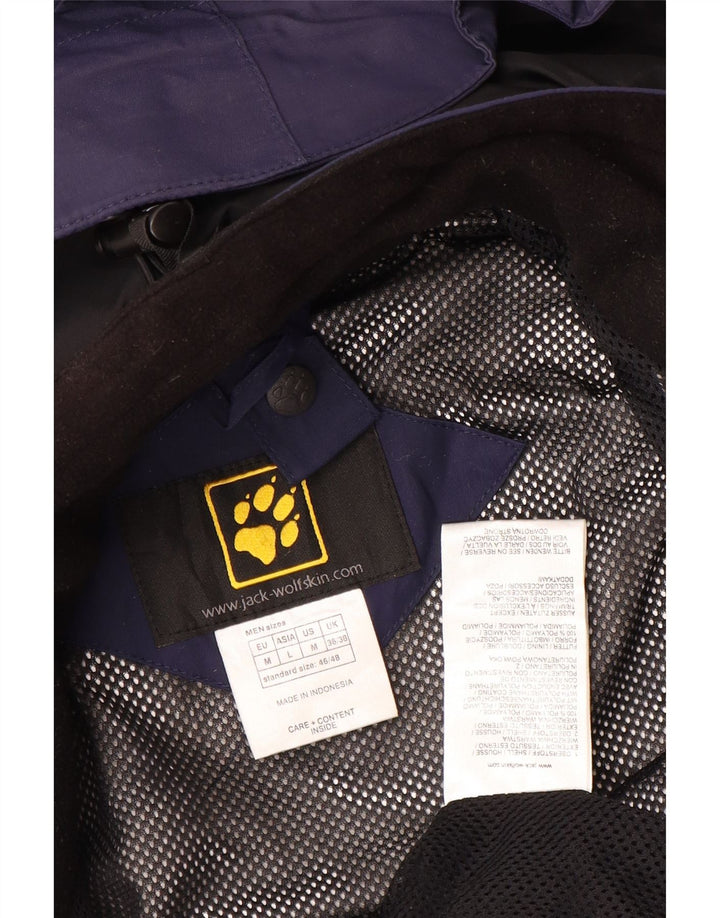 Ανδρικό μπουφάν βροχής JACK WOLFSKIN UK 36/38 Medium Navy Blue Colourblock