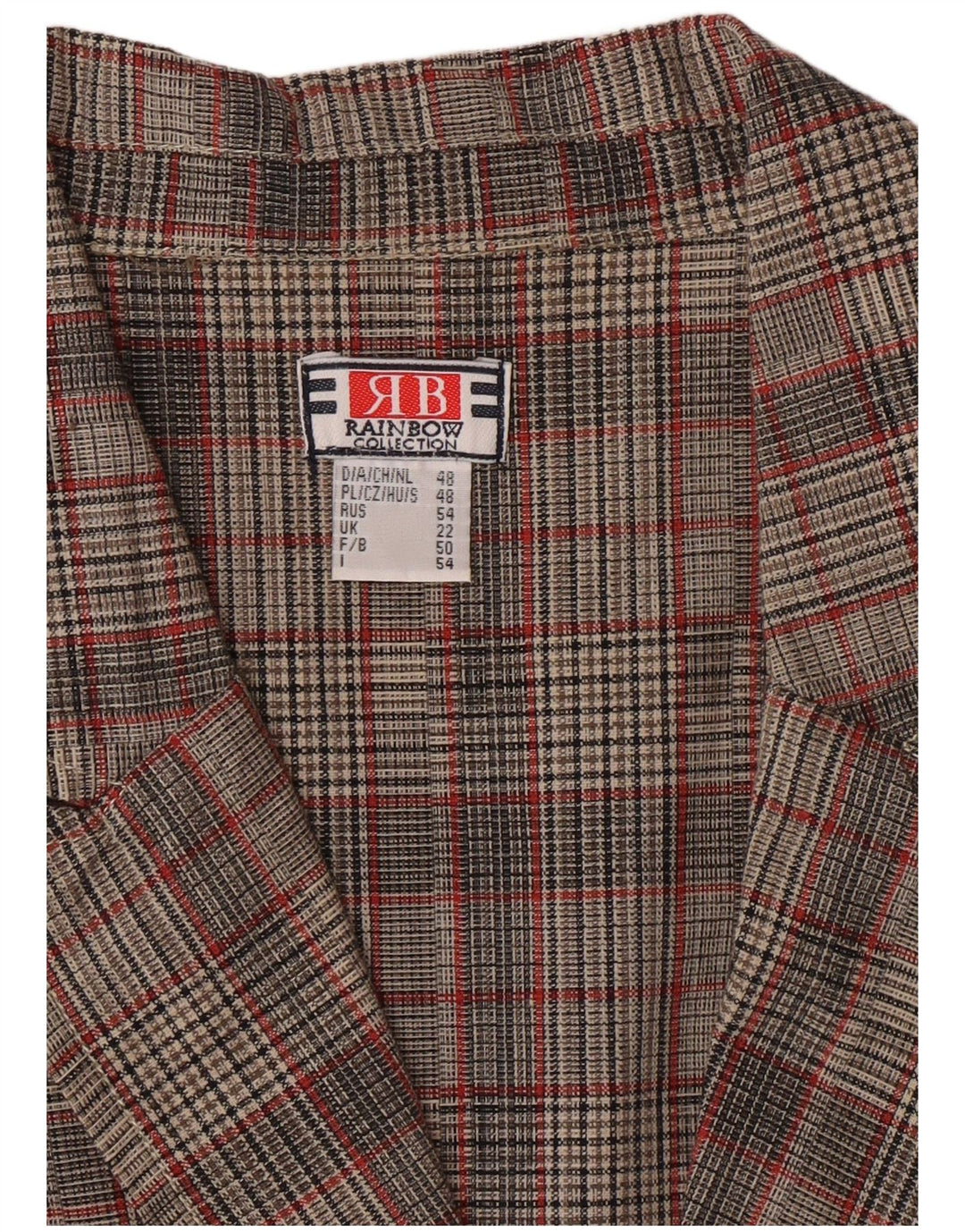 Γυναικείο γιλέκο RAINBOW UK 22 3XL Grey Check