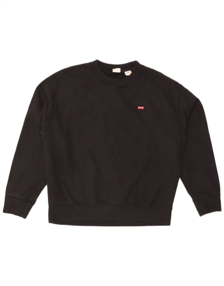 Ανδρικό φούτερ Levi's Jumper μεγάλο μαύρο βαμβακερό