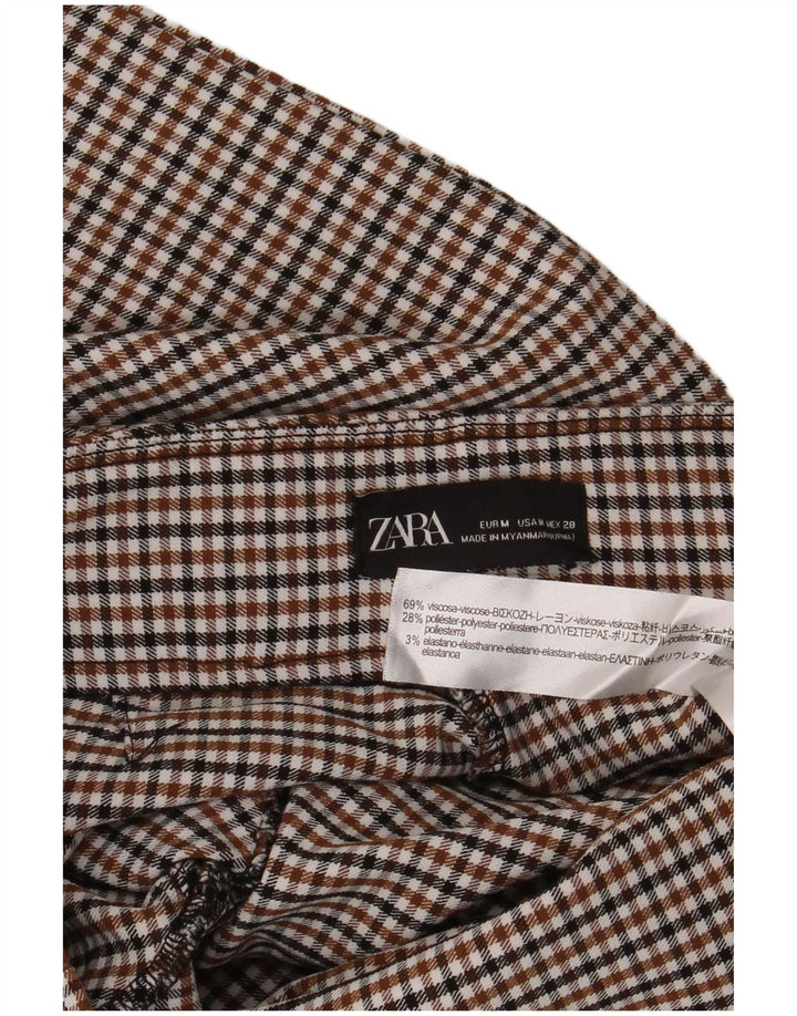Zara Γυναικείο Skinny Casual Παντελόνι Μεσαίο W30 L30 Πολύχρωμο Gingham