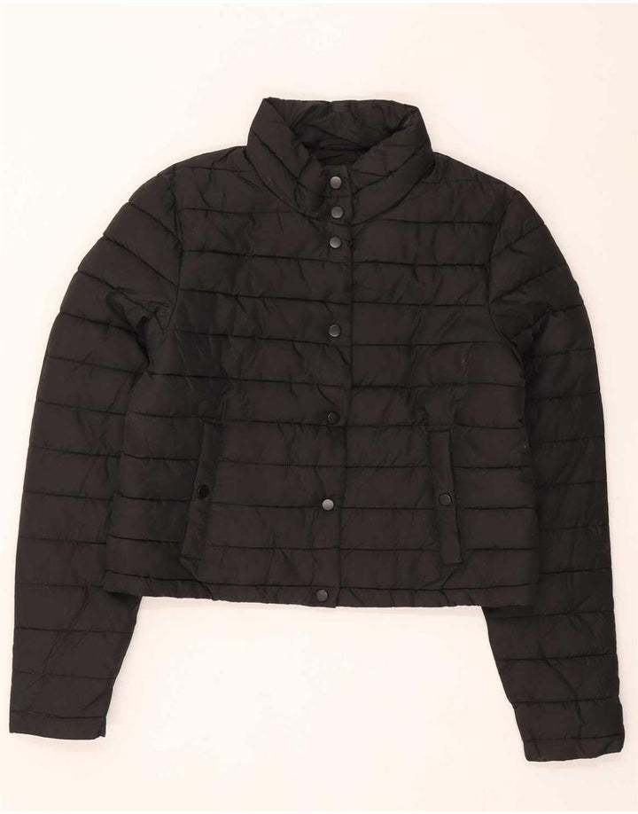 Superdry Γυναικείο Crop Padded Jacket UK 8 Small Black Polyester