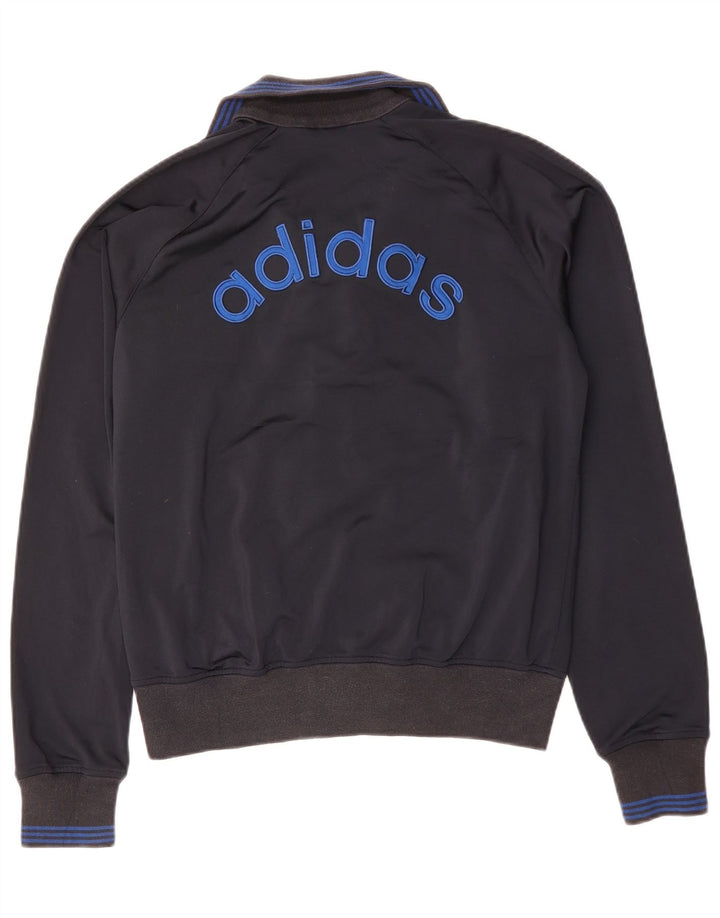 Ανδρική φόρμα γυμναστικής με γραφικά ADIDAS Top Jacket Medium Navy Blue Polyester