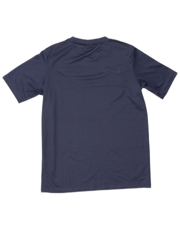 T-shirt Nike Boys Dri Fit Top 13-14 ετών XL Navy Blue Colorblock