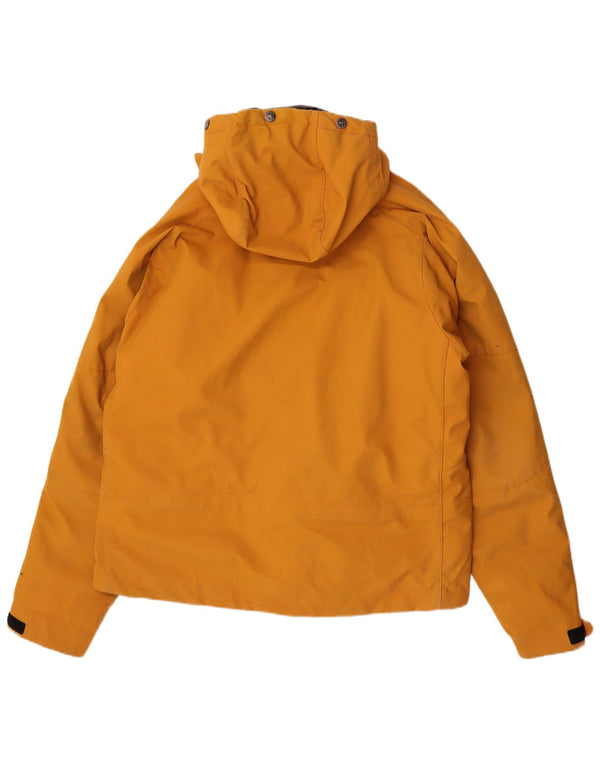 Machu Picchu Ανδρικό μπουφάν με κουκούλα UK 42 XL Yellow Nylon