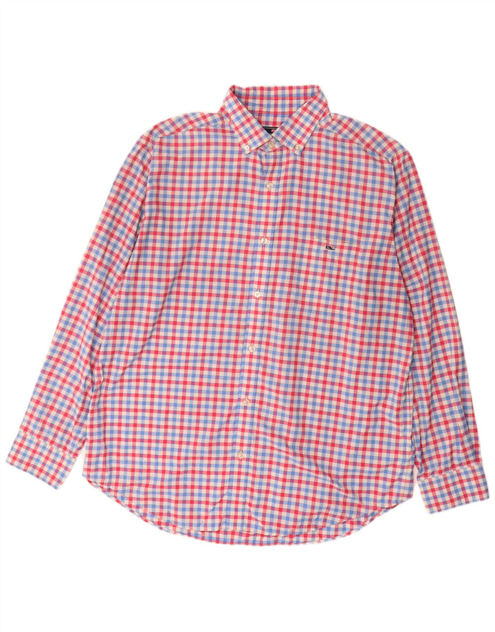VINEYARD VINES Ανδρικό πουκάμισο Classic Fit Μεγάλο πολύχρωμο Gingham Nylon