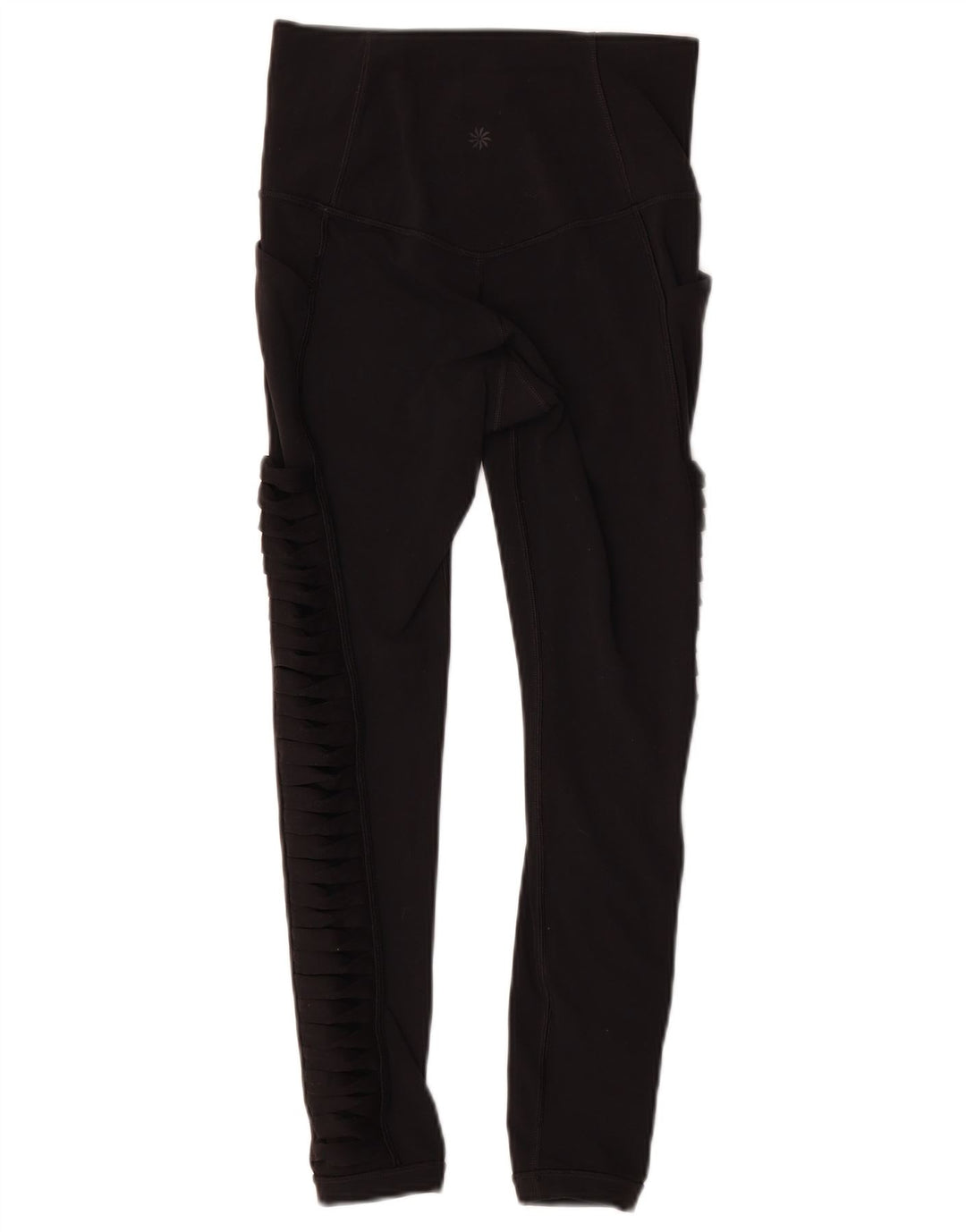 ATHLETA Womens Crop Leggings UK 4 XS Black Nylon