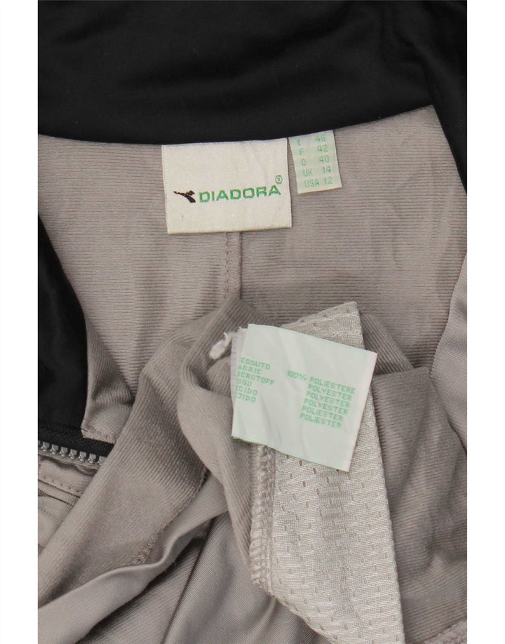 Diadora γυναικεία αθλητική φόρμα υπερμεγέθη Μπουφάν UK 14 Large Grey Colourblock