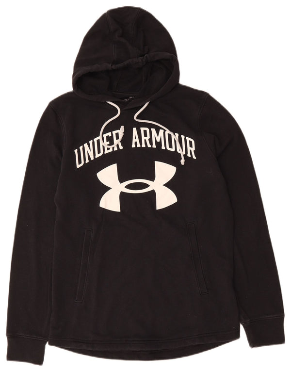 UNDER ARMOR Γυναικείο υπερμεγέθη γραφικό κουκούλα UK 10 Small Black