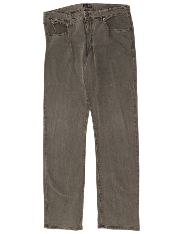 Armani Ανδρικό τζιν ίσιο W36 L34 Πράσινο βαμβακερό