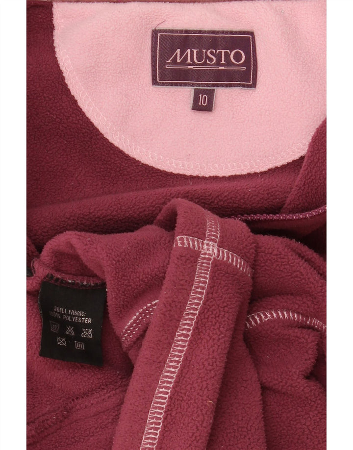 Musto Γυναικείο Fleece Jacket UK 10 Small Pink Polyester