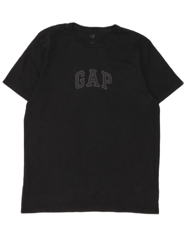 Ανδρικό γραφικό T-Shirt Gap Top μεγάλο μαύρο βαμβακερό