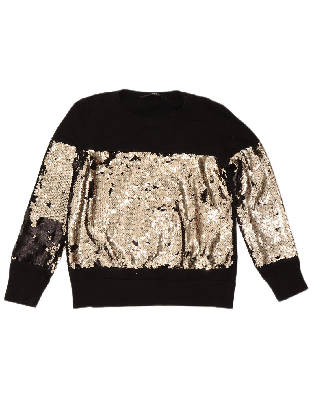 Γυναικείο φούτερ Guess Jumper UK 14 Medium Black Colourblock Βαμβακερό