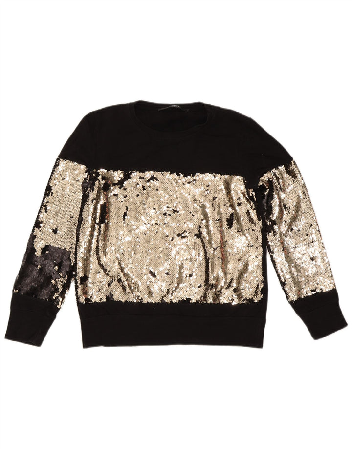 Γυναικείο φούτερ Guess Jumper UK 14 Medium Black Colourblock Βαμβακερό