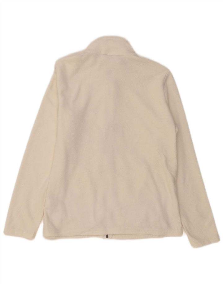 Marks & Spencer Γυναικείο Fleece Jacket UK 14 Large White Polyester