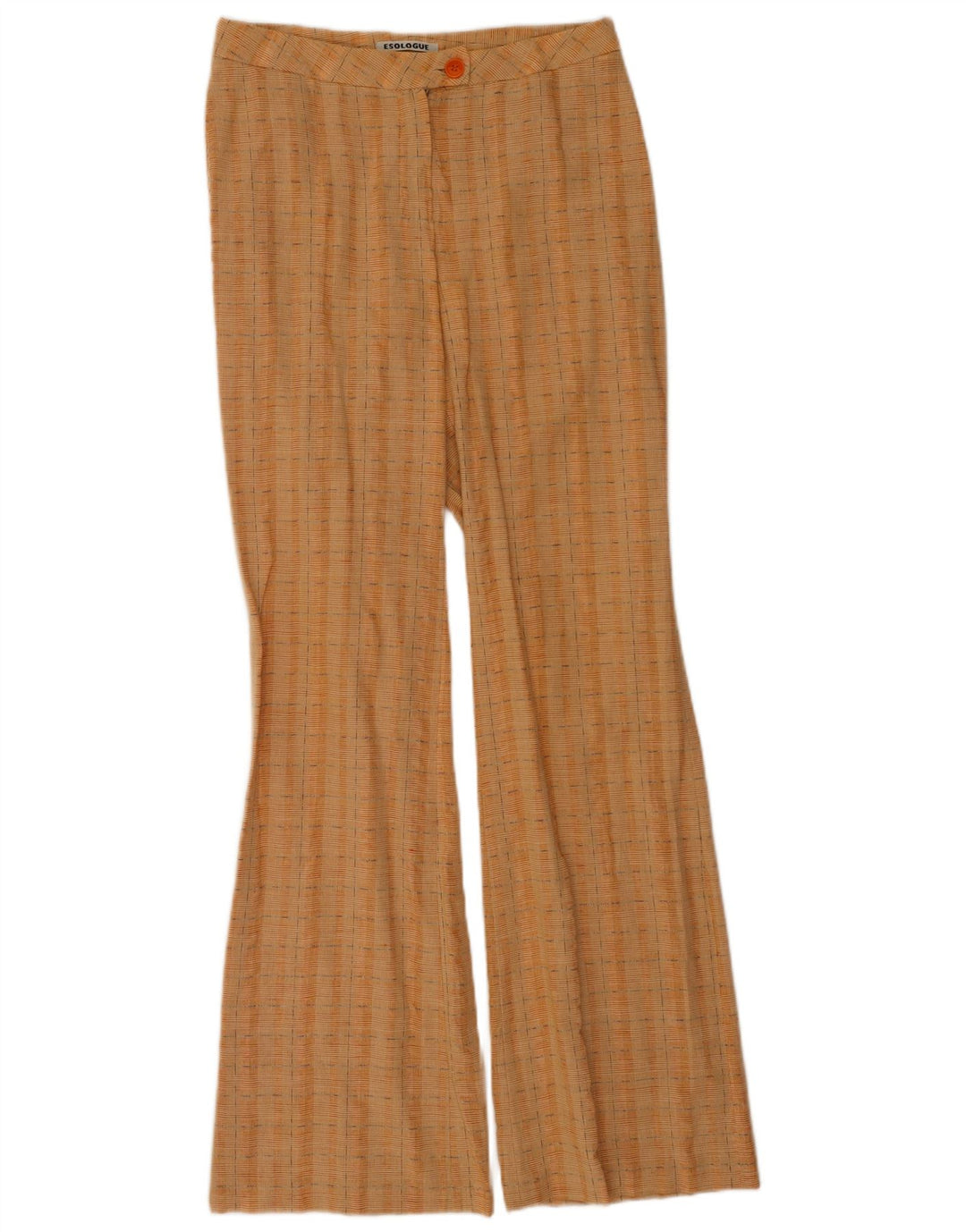 Vintage γυναικείο μποτάκι παντελόνι IT 42 Medium W28 L34 Orange Check