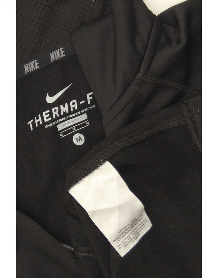 Ανδρική φόρμα πουλόβερ Therma-Fit Nike Top Medium Black Colourblock