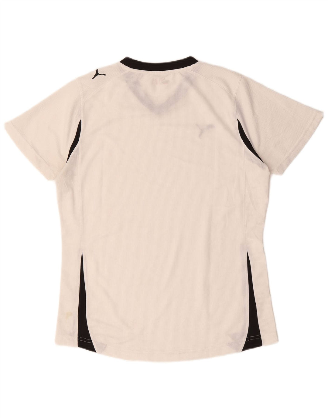 Puma Γυναικείο T-Shirt Top UK 16 Large White Colourblock Polyester