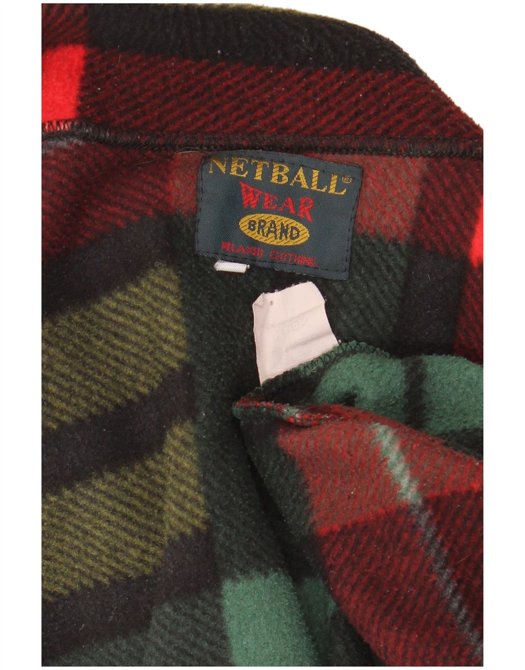 Vintage Ανδρικό πουκάμισο Fleece Πουκάμισο Μεγάλο Πολύχρωμο Check Polyester