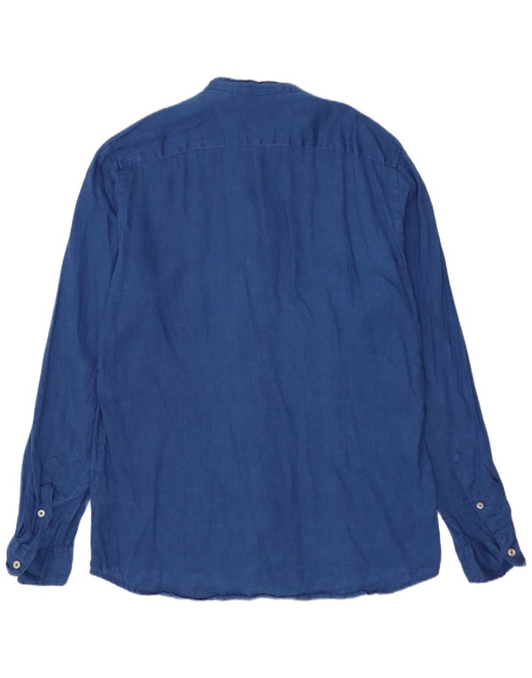 Refrigiwear Ανδρικό Πουκάμισο XL Navy Blue Linen