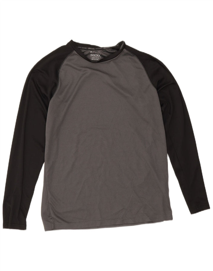 Mountain Warehouse Ανδρικό IsoCool μακρυμάνικο μπλουζάκι μικρού γκρι χρώματος