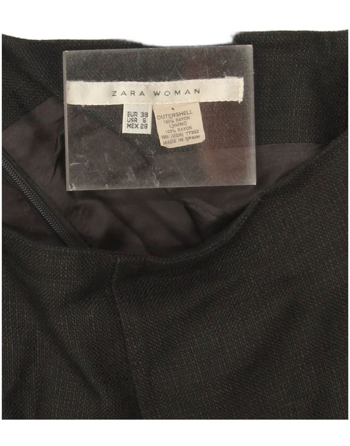 Zara Γυναικεία ίσια φούστα EU 38 Small W28 Black Rayon