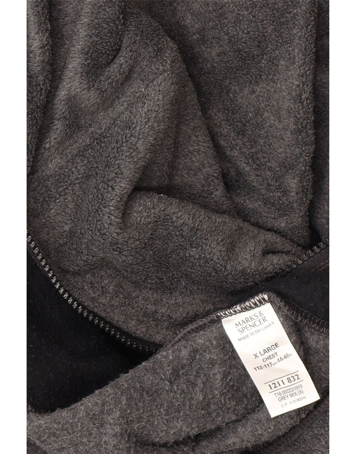 Marks & Spencer Ανδρικό Fleece Jacket UK 42 XL Grey Polyester