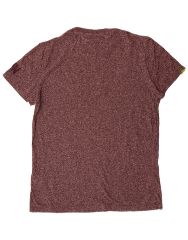 Γυναικείο γραφικό μπλουζάκι Superdry Top Large Maroon βαμβακερό