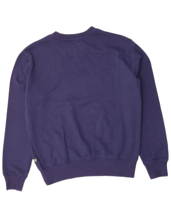 Ανδρικό γραφικό φούτερ G-STAR Small Navy Blue Cotton