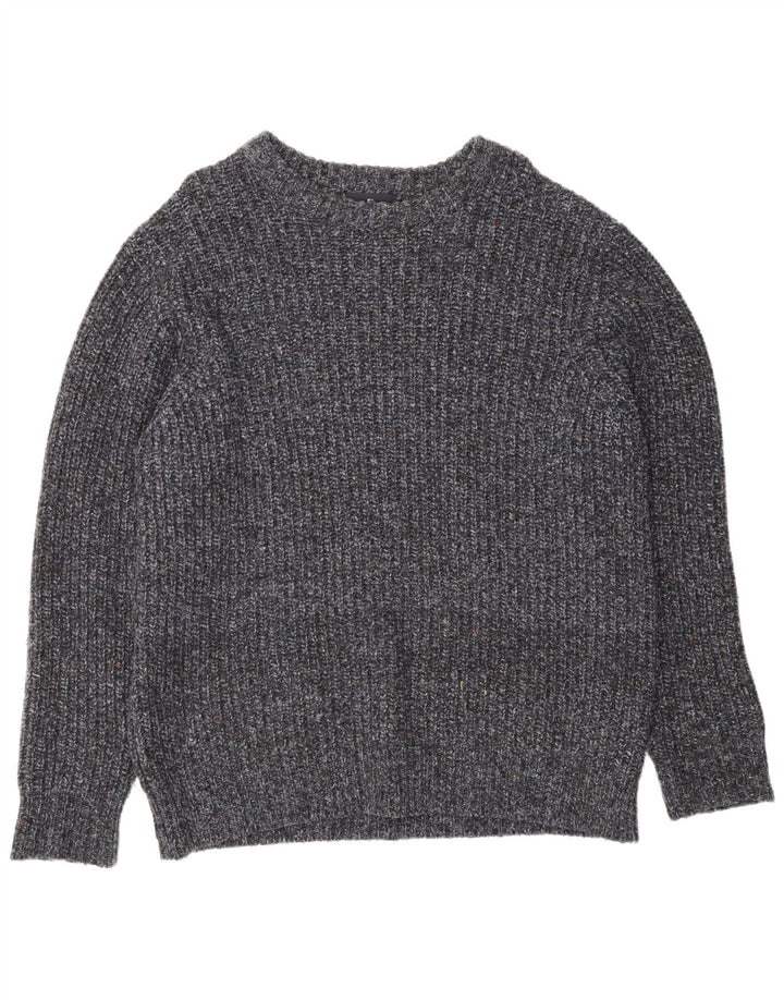 Marks & Spencer Ανδρικό Μπλε Harbour Boat Neck Jumper πουλόβερ Μεγάλο Navy Blue