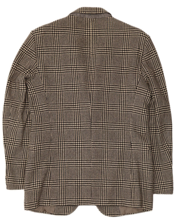Jack Emerson Ανδρικό σακάκι με 2 κουμπιά UK 36 Small Black Houndstooth