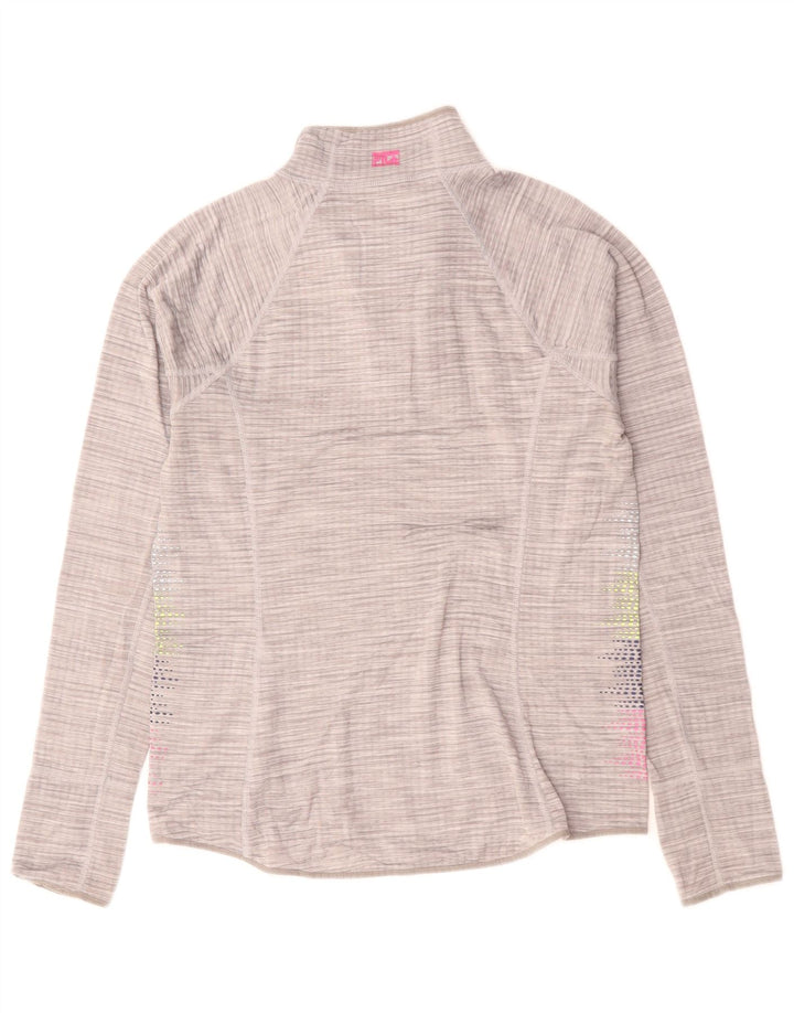Γυναικεία φόρμα πουλόβερ με φερμουάρ Fila Top UK 14 Medium Grey Flecked