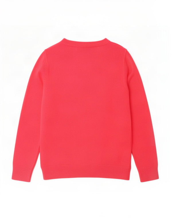 Marks & Spencer Γυναικείο πουλόβερ με λαιμόκαυστο UK 10 Small Pink Acrylic