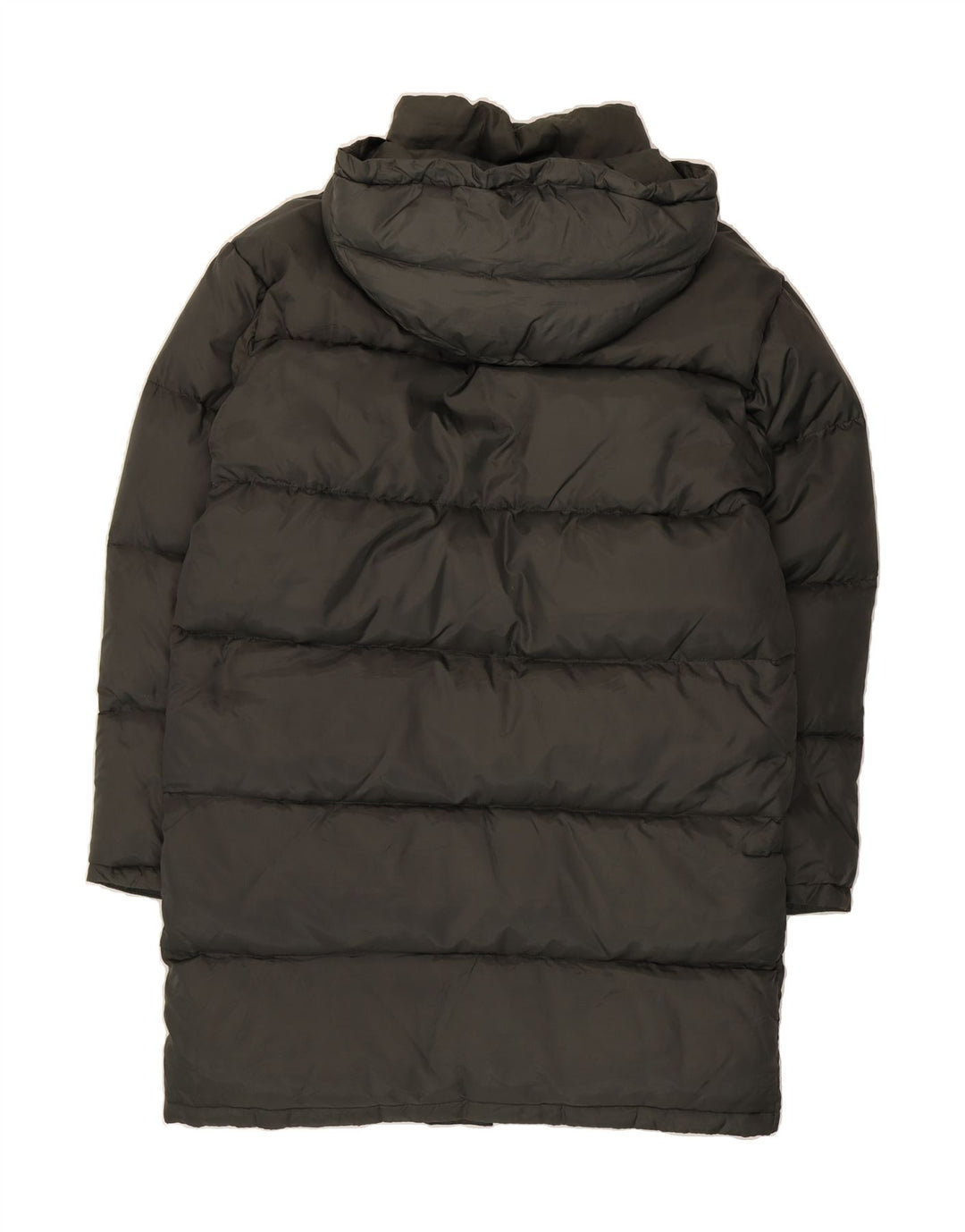 WILKER Mens Rugged Hooded Padded Coat UK 38 Medium Green Nylon Vintage Wilker and Second-Hand Wilker from Messina Hembry 
