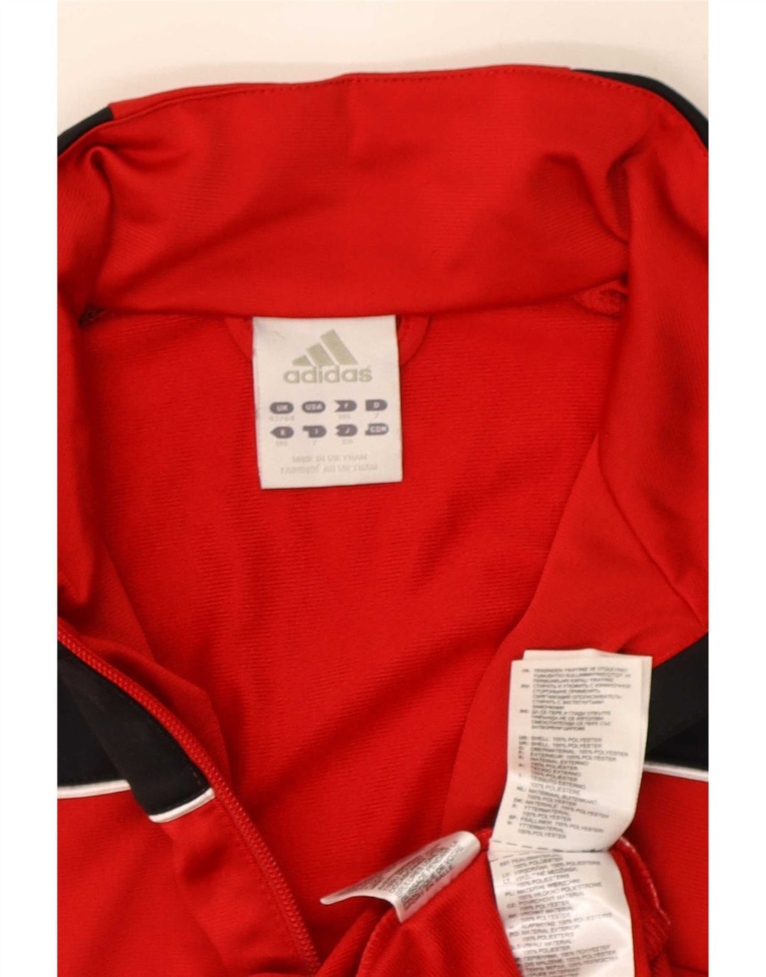 Ανδρική φόρμα Adidas Top Jacket UK 42/44 Μεγάλο κόκκινο χρώμα πολυεστέρα