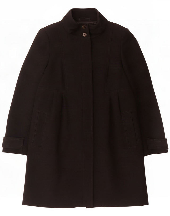Max Mara Γυναικείο Πανωφόρι Σαββατοκύριακου UK 14 Large Black Wool