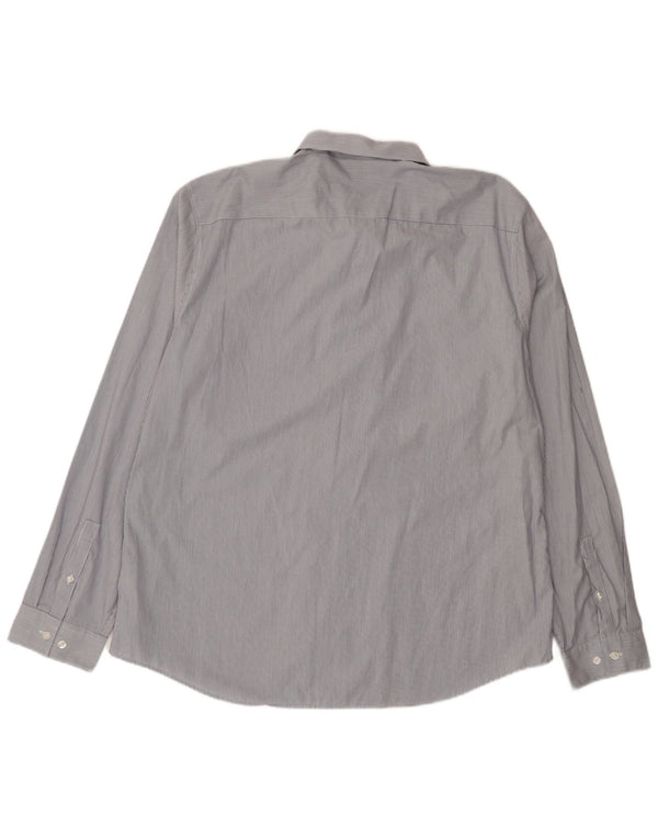 Ανδρικό πουκάμισο Calvin Klein Slim Fit 2XL Μπλε βαμβακερό