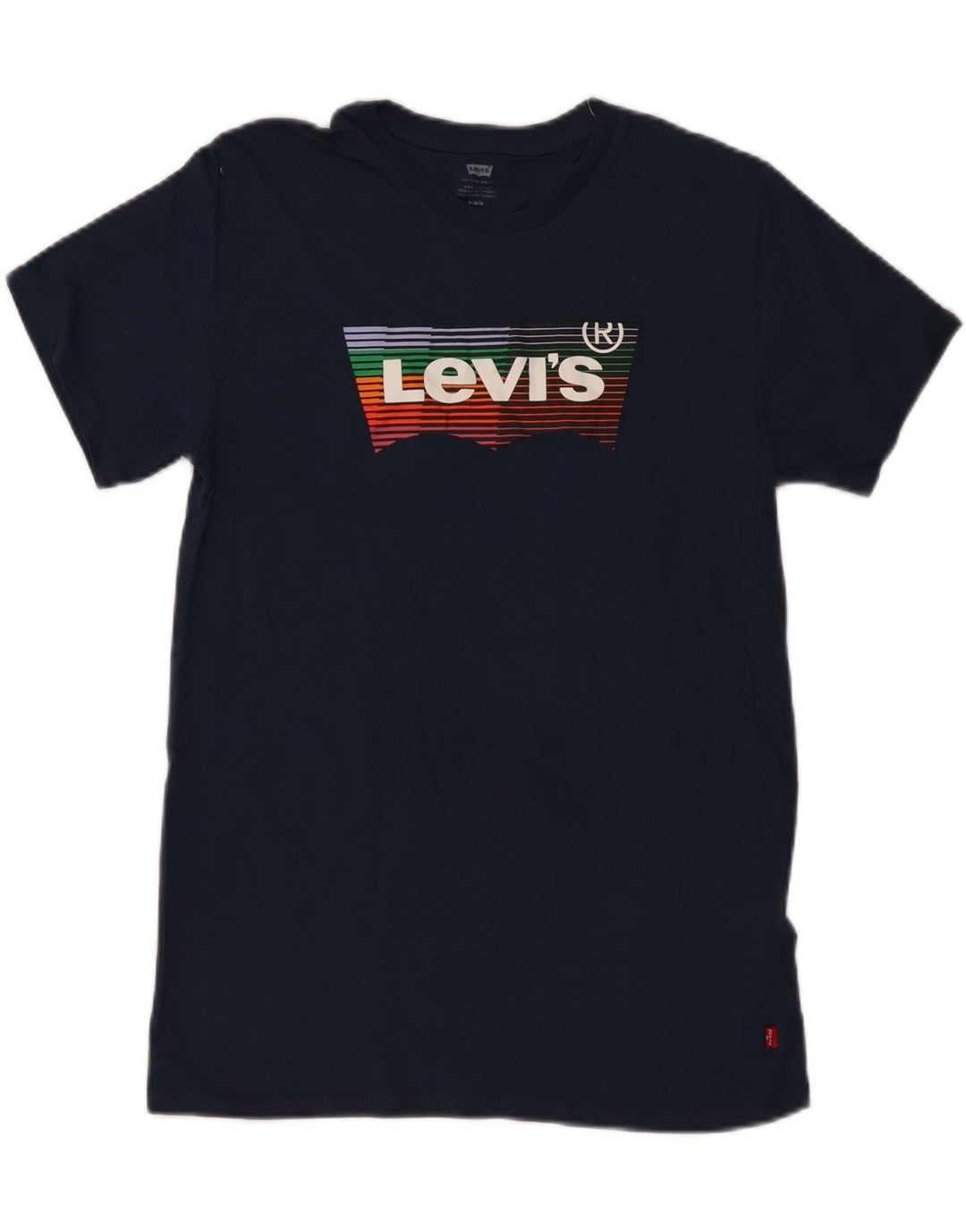 Ανδρικό γραφικό μπλουζάκι LEVI'S Μπλουζάκι μεσαίο μπλε βαμβακερό