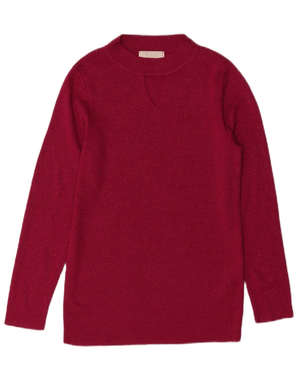 Πουλόβερ Lipsy Girls Turtle Neck Jumper 13-14 Years Pink Polyester