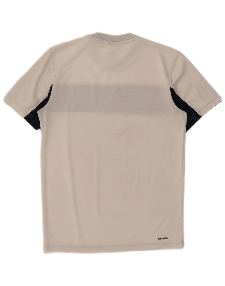 Ανδρικό μπλουζάκι τένις ADIDAS Top Small White Colourblock Polyester