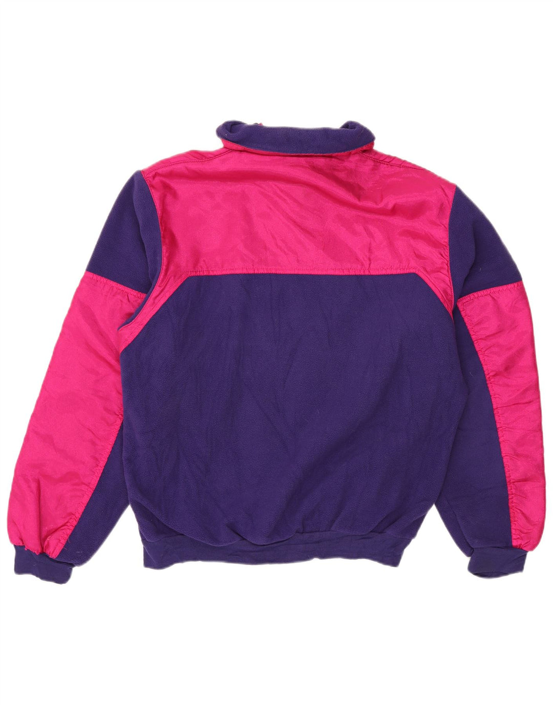 AESSE Γυναικείο μπουφάν Anorak 1/4 με φερμουάρ UK 14 Medium Pink Colourblock